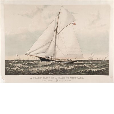 Lot 114 - Currier & Ives, publishers A "CRACK" SLOOP IN...