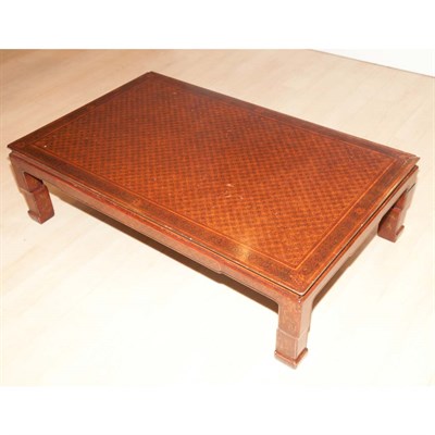 Lot 158 - Chinese Lacquered Low Table Height 13 inches,...