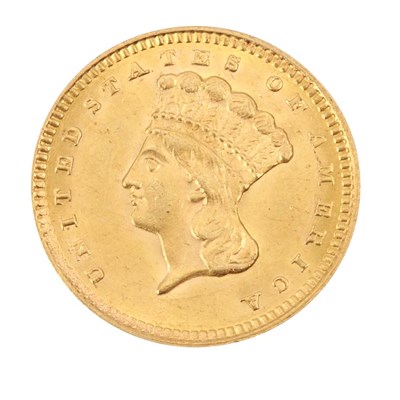 Lot 337 - United States, $1 1873 P Princess, Type III,...