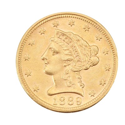 Lot 341 - United States, $2 1/2 1889 P Liberty Extremely...