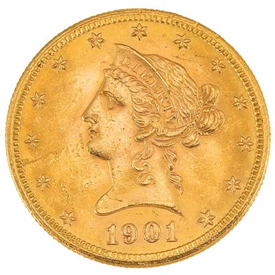 Lot 367 - United States, $10 1901 S Liberty Choice and...