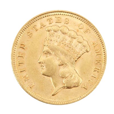 Lot 351 - United States, $3 1854 P Princess Choice and...