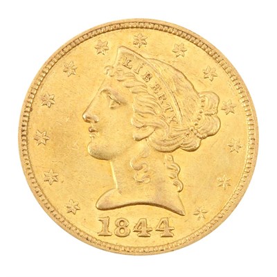 Lot 356 - United States, $5 1844 P Liberty Extremely...