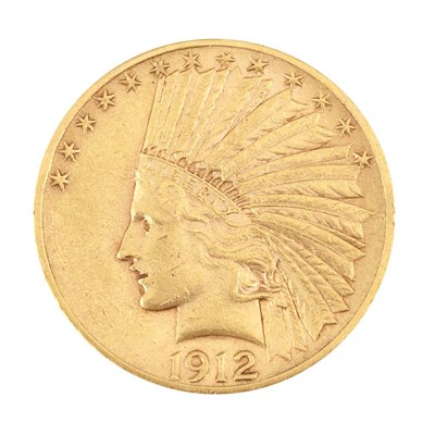 Lot 372 - United States, $10 1912 P Indian Very Fine...