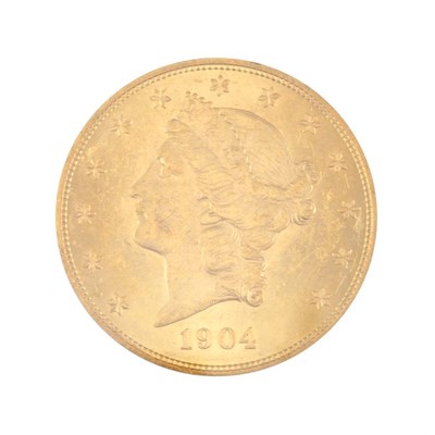 Lot 384 - United States, $20 1904 P Liberty Brilliant...