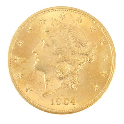 Lot 385 - United States, $20 1904 P Liberty Brilliant...