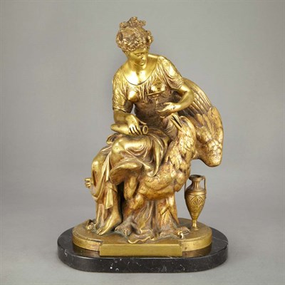 Lot 165 - Gilt-Bronze Group of Aegina and Zeus in the...