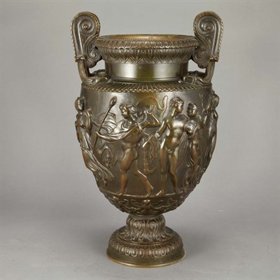 Lot 841 - Neoclassical Style Bronze Urn With short...