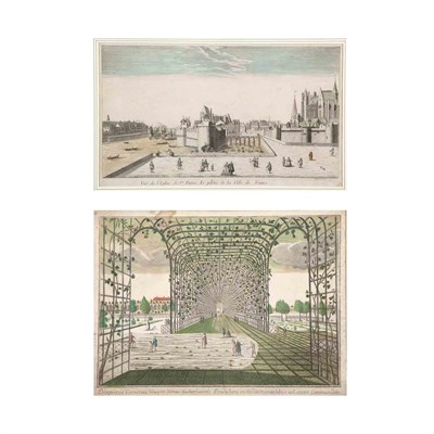 Lot 99 - Artist Unknown VUE DE L'EGLISE DE ST. PIERRE......