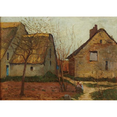 Lot 28 - Maxime Maufra French, 1861-1918 Thatched...