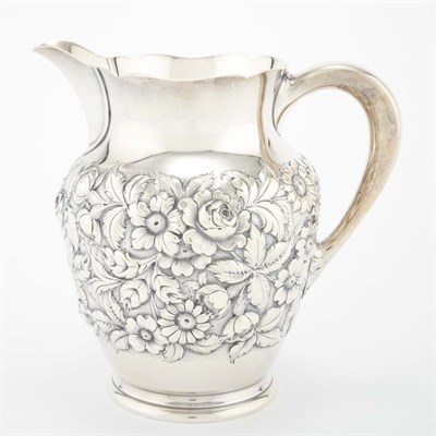 Lot 278 - S. Kirk & Sons Repousse Sterling Silver Water...