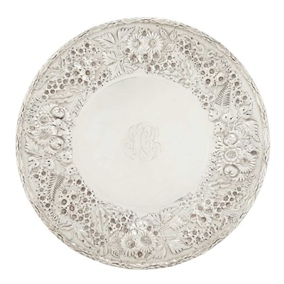 Lot 293 - S. Kirk & Sons Repousse Sterling Silver Cake...