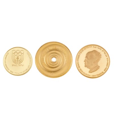 Lot 193 - Israel Gold State Medals Six Commemorative...