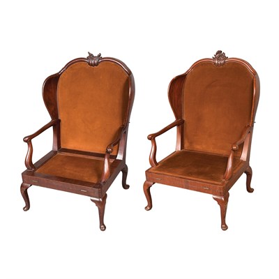 Lot 494 - Companion Pair of Northern European Mahogany...