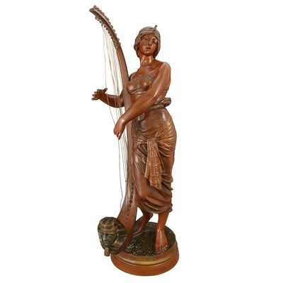 Lot 652 - Unsigned Parcel Gilt and Patinated-Bronze...