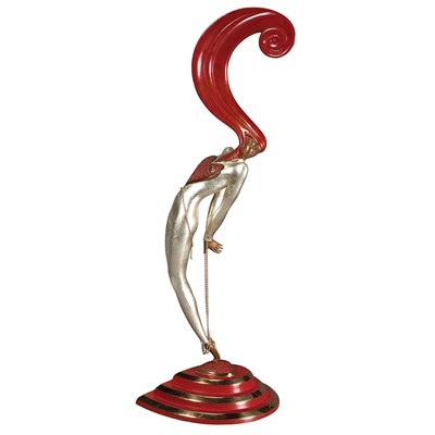 Lot 521 - Art Deco Style Cold Painted Bronze Figure...