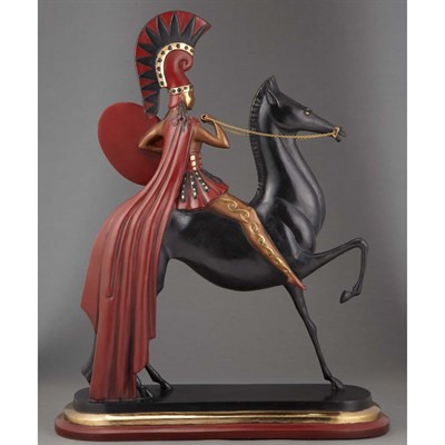 Lot 520 - Art Deco Style Cold Painted Bronze Figure...