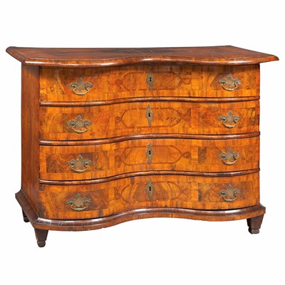 Lot 174 - German Baroque Walnut Commode Second quarter...