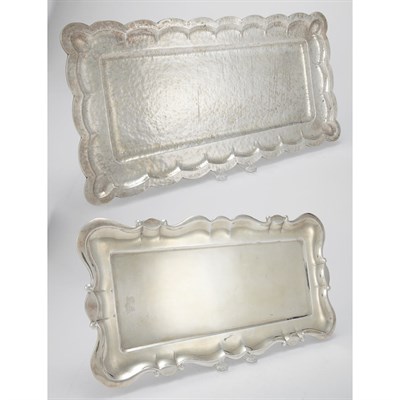 Lot 189 - Group of Five Continental Silver Trays Each of...