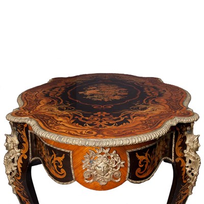Lot 326 - Napoleon III Gilt-Metal Mounted Marquetry...
