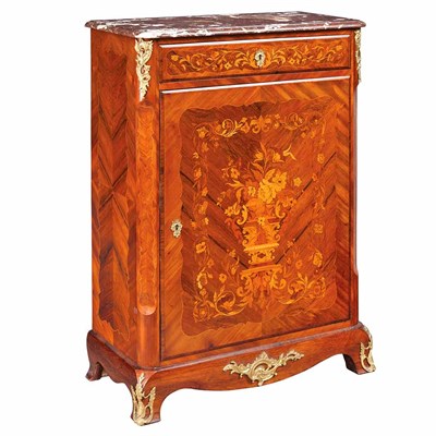 Lot 448 - Louis XVI Style Gilt-Metal Mounted Marquetry...