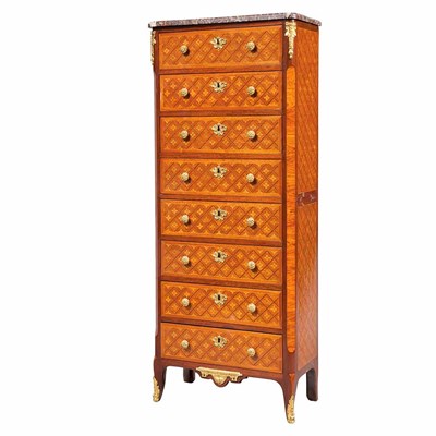 Lot 442 - Louis XVI Style Gilt-Bronze Mounted Parquetry...
