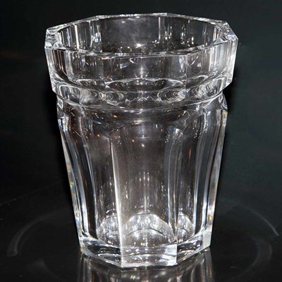Lot 367 - Baccarat Glass Cooler Height 9 inches.
