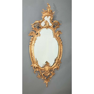 Lot 457 - Louis XV Style Gold Painted Metal Mirror Of...