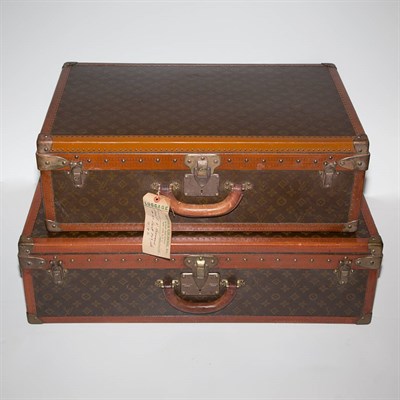 Lot 477 - Two Louis Vuitton Hard Case Suitcases Height 9...