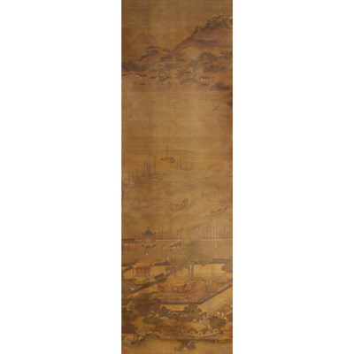 Lot 536 - Chinese School 19th Century Hanging scroll,...