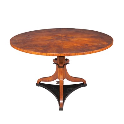 Lot 510 - Biedermeier Parcel Gilt and Part Ebonized...