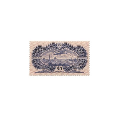 Lot 6 - France, 1936 50 Francs Ultramarine, Scott C 15...