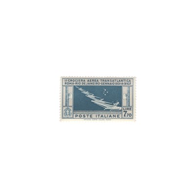 Lot 55 - Italy, 1930 7.70 Lire Trans-Atlantic Flight,...