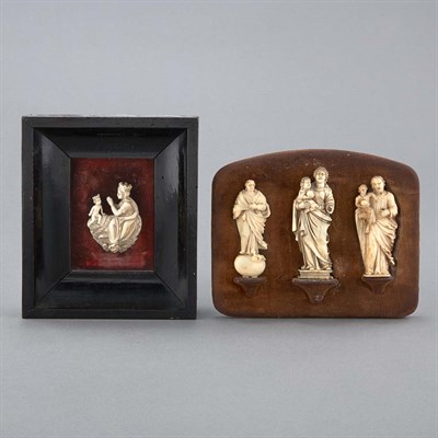 Lot 137 - Group of Four Continental Ivory Figures 18th...
