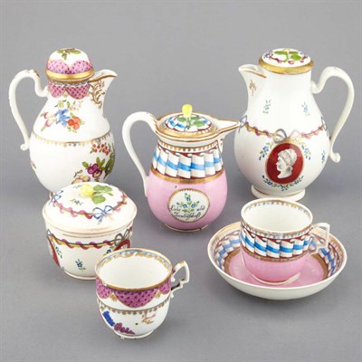 Lot 456 - Group of Austrian Porcelain Tea Articles 19th...
