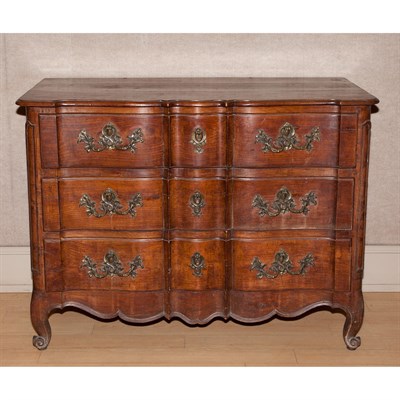 Lot 219 - Provincial Louis XV Cherry Commode 18th...
