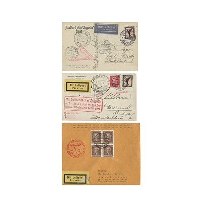 Lot 74 - Zeppelin Mail, Germany Seventeen Cards or...
