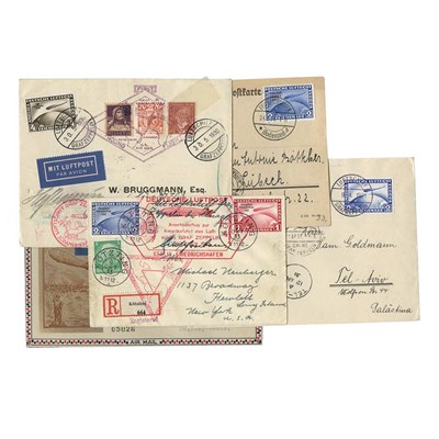 Lot 75 - Zeppelin Mail, Germany Seventeen Covers or...