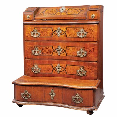 Lot 169 - German Baroque Walnut, Beechwood, Birch and...