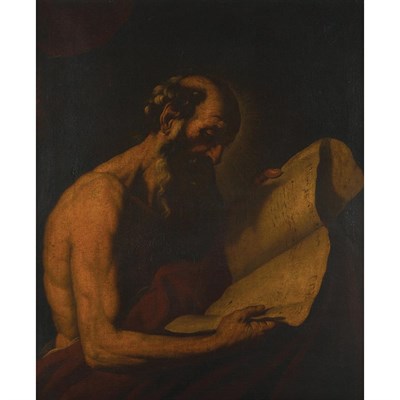Lot 14 - School of Jusepe de Ribera Saint Jerome...