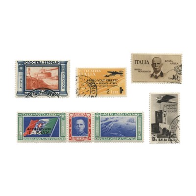 Lot 59 - Italy, Air Mail Stamp Collection Mint and used...