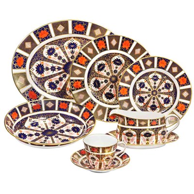 Lot 665 - Royal Crown Derby Porcelain Dinner Service...