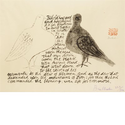 Lot 668 - Ben Shahn MARTIN LUTHER KING; PSALM 33 (P. 72;...