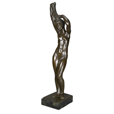 Lot 437 - French Art Deco Bronze Figure of a Female...