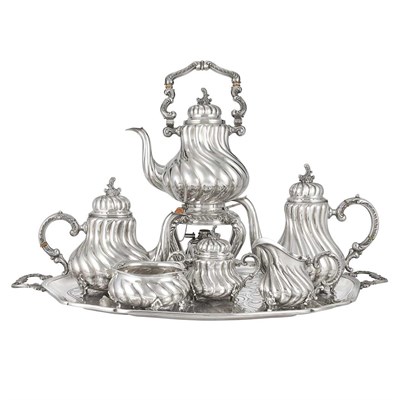 Lot 310 - Continental Sterling Silver Coffee and Tea...