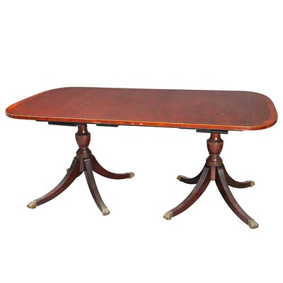 Lot 671 - George III Style Banded Mahogany...