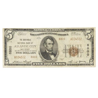 Lot 259 - U.S. Bank Note, $5 1929 National, Type 2,...