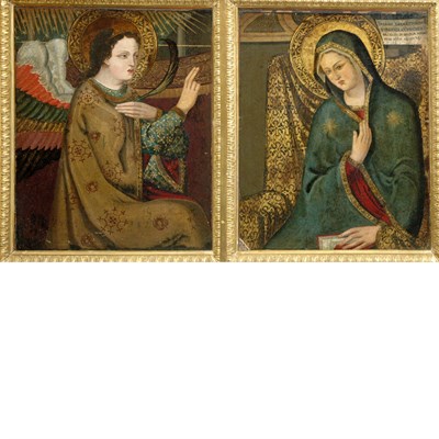 Lot 2 - European School 20th Century The Annunciation:...