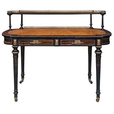 Lot 437 - Napoleon III Gilt-Metal Mounted Amboyna and...