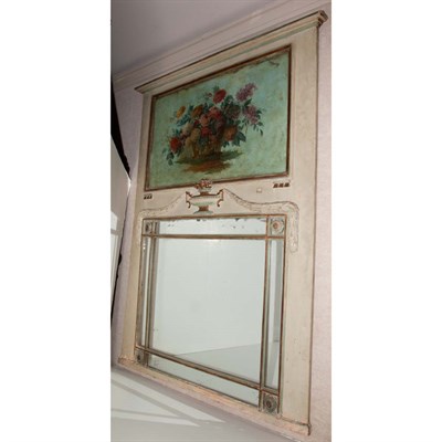 Lot 226 - Louis XVI Style Painted Trumeau Late 19th...